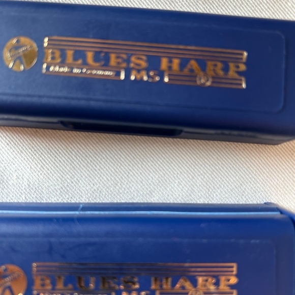 Set of 3 Hohner Blues Harp Harmonicas - Keys of G & C - Picture 2 of 6